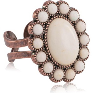 Rustic Couture's Bohemian Turquoise Cuff Ring for Women Cowgirl - 1 of 4