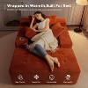 MAXYOYO Oversized Chaise Lounge Sofa, Upholstered Lounge Chair with 3 Pillows for Living Room, Bedroom, No Assembly Required - 2 of 4