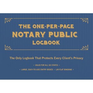 The One-Per-Page Notary Public Logbook - by  Editors Of Ulysses Press (Paperback) - 1 of 1