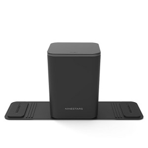 SEVOBAL Car Trash Can for Vehicles Leakproof Compact Garbage Bin Anti-Slip Base, Portable Trash Holder for Cars Trucks Minivans, Black, 13.8"*6"*8" - 1 of 4