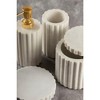 Roksana White Marble Bath Accessories, Set of 4 - 4 of 4