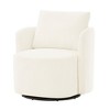 JUJABU 29.9" Upholstered 360° Swivel Barrel Accent Chair for Living Room, Bedroom, or Office - 2 of 4