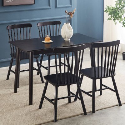 CENGHU 47" Rectangular Dining Table, Modern Solid Wood Kitchen Table, Kitchenette Table Seating 4 People for Dining Room, Kitchen, Living Room