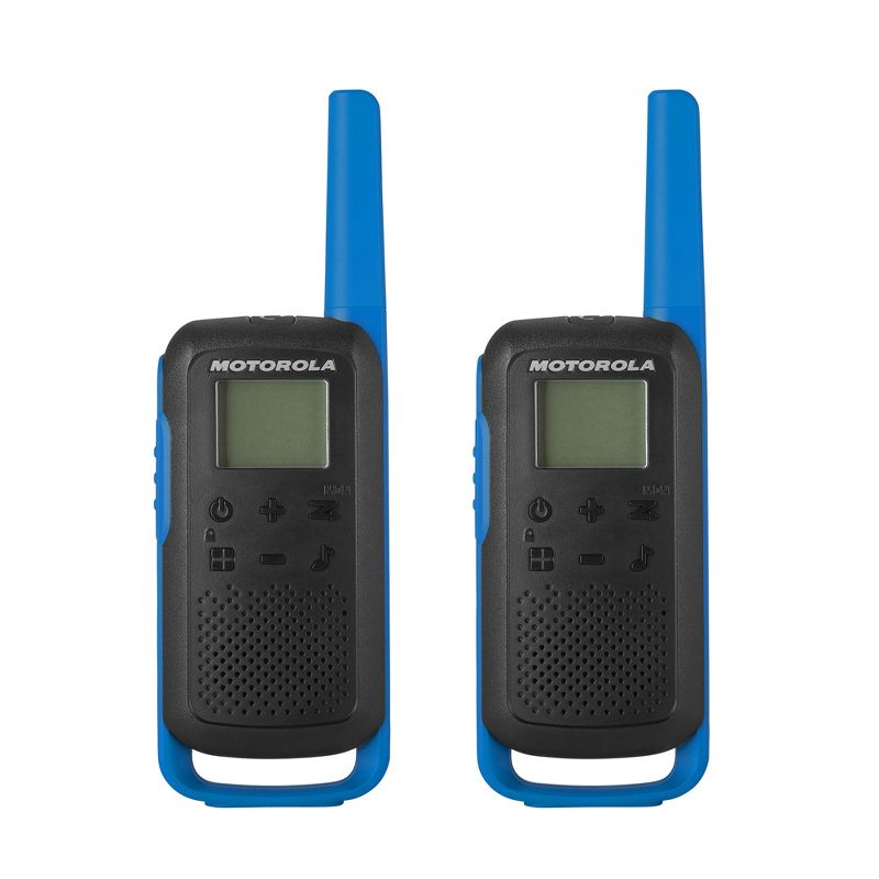 Motorola Solutions Talkabout T270 Two-Way Radio, 25 mile range, Black W/Blue, 1 of 8