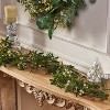 Artificial Eucalyptus Leaves Garland with Berries, Greenery Garland for Wedding Arch Backdrop, Garden Gate, Doorways, Table, Runner, Door Home Decor - 2 of 4