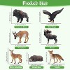 14-Piece Mini North American Forest Animal Figurines, Realistic Elk, Pronghorn and Fox Toys - 3 of 4