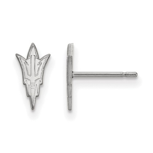 Black Bow Jewelry Sterling Silver Arizona State Sun Devils NCAA Post Earring - image 1 of 3