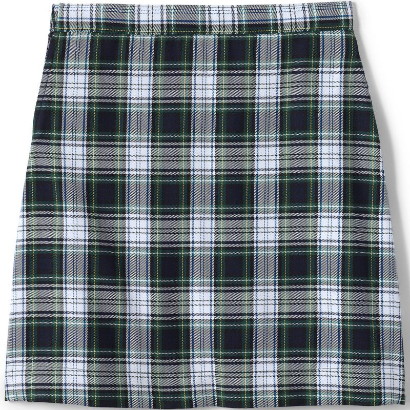 Lands' End School Uniform Kids Slim Plaid A-line Skirt Below the Knee, 2 of 4