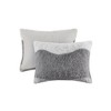 PAGED Comforter Set 2 Piece Ombre Shaggy Faux Fur Bedding Comforter Sets with 1 Standard Sham, Machine Washable - 4 of 4