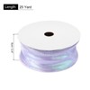 Unique Bargains Gift Wrapping Wide Sheer Wired Pastel Shimmer Iridescent Chiffon Ribbons 1 Pc - 2 of 4
