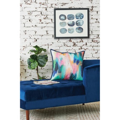 Vibrant Multicolor Cotton Blend Abstract Throw Pillow