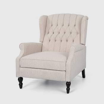 O'leary Traditional Recliner Beige - Christopher Knight Home : Target
