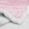 PAVILIA Premium Faux Shearling Fleece Throw Blanket for Bed, Reversible Warm Blanket for Couch Sofa - 3 of 4