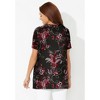 Catherines Women's Plus Size Easy Fit Short Sleeve V-Neck Tunic - 3 of 3