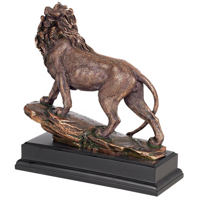 Kensington Hill Regal Lion 11" High Sculpture in a Bronze Finish, 4 of 7