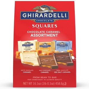 Ghirardelli Squares Chocolate Assortment Caramel Trio 16.1oz - 1 of 3