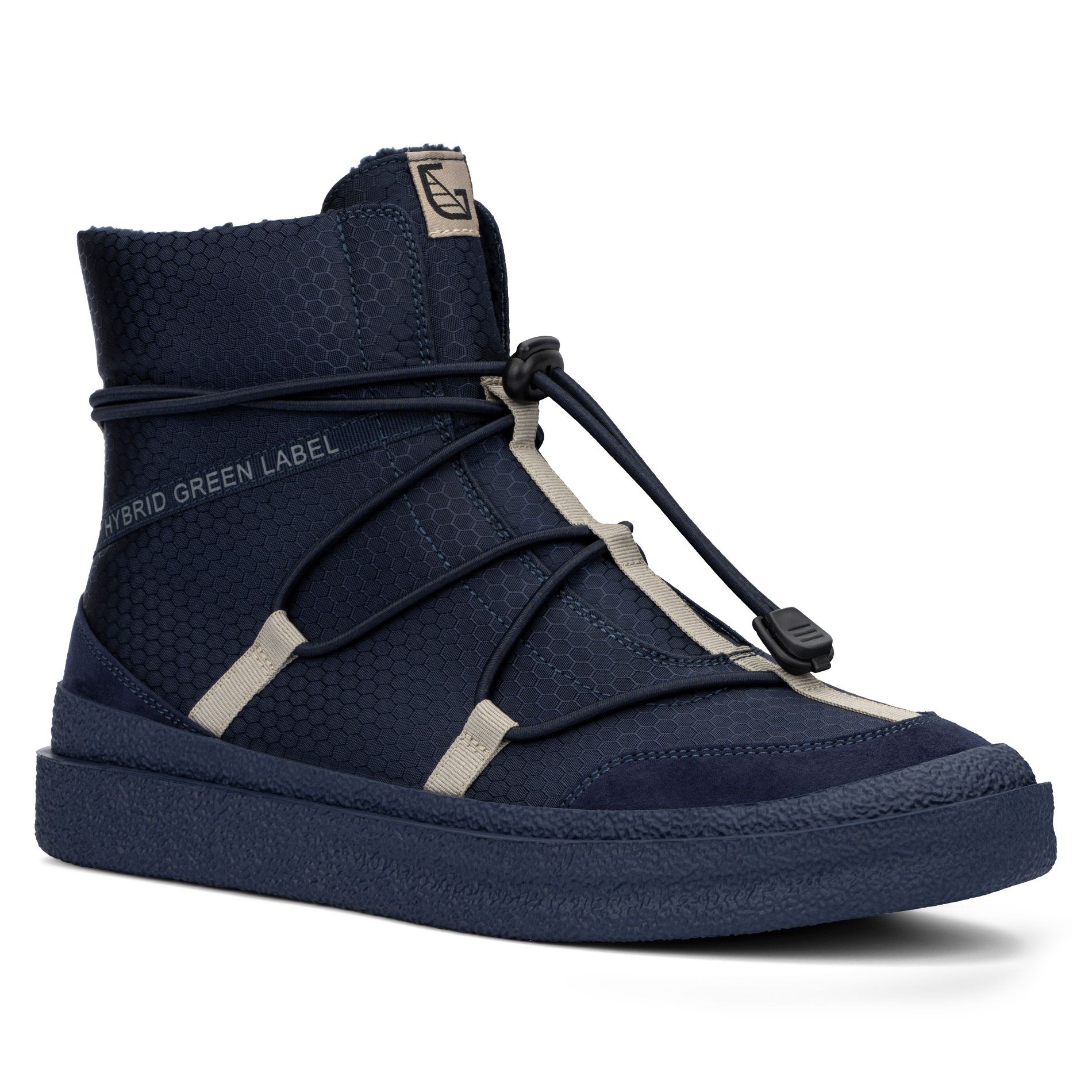 Hybrid Green Label Men's Shift High Top Sneaker - NAVY, 11