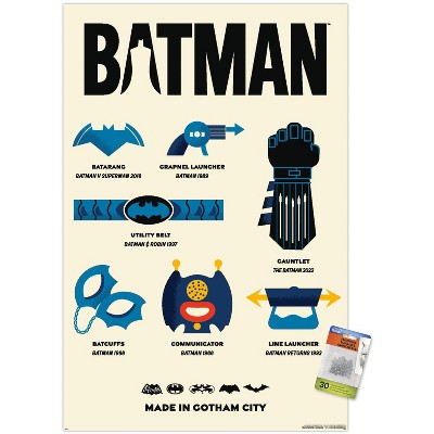 Trends International DC Comics Batman: 85th Anniversary - Gadgets Made In Gotham Unframed Wall Poster Prints