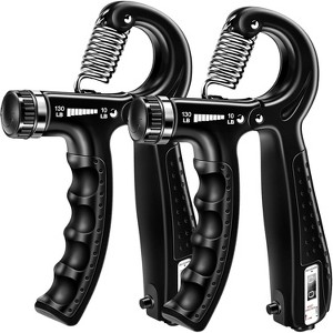 2-in-1 Hand Exercise Set (2 Pack), Grip Strengthener & Squeezer for Forearm, Wrist, Finger Workout and Strength Training - 1 of 4