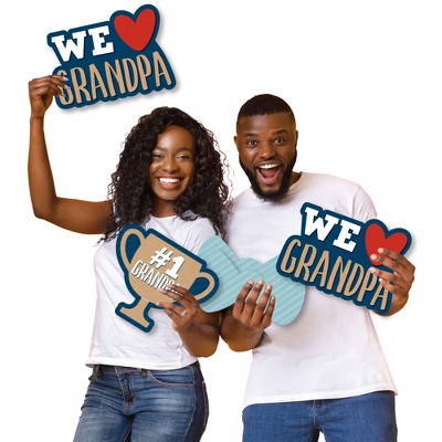 Happy Father's Day Grandpa Yard Sign Set with Stakes