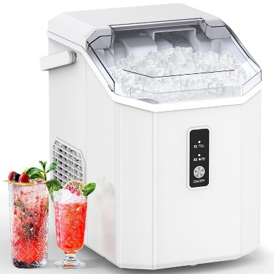ZAFRO Nugget ZAFRO Ice Maker Countertop, Chewable Nugget Ice Cubes Machine, Quick Ice Making 34Lbs/Day, Self-Cleaning