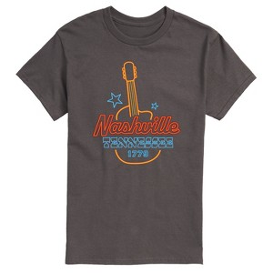 Men's - Instant Message - Nashville Neon Sign Short Sleeve Graphic T-Shirt - 1 of 4