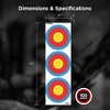 Morrell FITA Recurve Bullseye Paper Shooting Targets, 17 x 17-Inch Sheets, for Indoor or Outdoor Ranges, Made with Wood-Free Printed Paper, 100 Count - 4 of 4