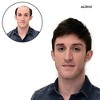 Jessie's Wig Men's Hand-Tied Human Hair Toupee Full Coverage Straight Natural Black 1 Pc/Pack - 2 of 4