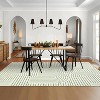 Abstract Washable Area Rug Non-Slip Throw Rug with Rubber Back, Low Pile Stain Resistant Boho Geometric Carpet for Living Room, Bedroom Dining Room - 2 of 4