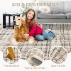 Washable Area Rug Non-Shedding & Easy Care Mat for Kitchen Dining Room Living Room Bedroom Home Decor, Modern Farmhouse Foldable Thin Non Slip Carpet - 4 of 4