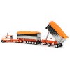 First Gear DCP 1/64 White Orange Peterbilt 389 Chrome East Genesis II Dump Trailer 60-1566 - 4 of 4