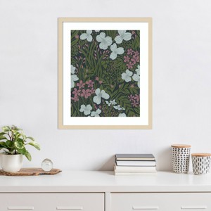 Amanti Art Field of Flowers Green by Katie Oshea Framed Wall Art Print - 1 of 4