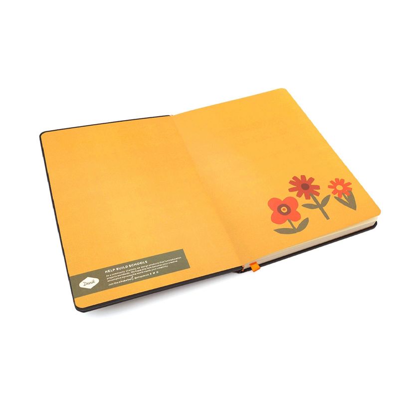 Denik 240pg Blank Notebook 8.25&#34;x5.75&#34; Mixed Embroidery Vegan Leather, 2 of 4