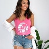 Simply Sage Market Women's Summer Vibes Palm Trees Graphic Racerback Tank - 2 of 3