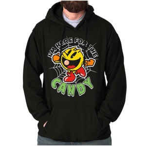 PACMAN Halloween Here For the Candy Hoodie Sweatshirt Women Men Brisco Brands - 1 of 4