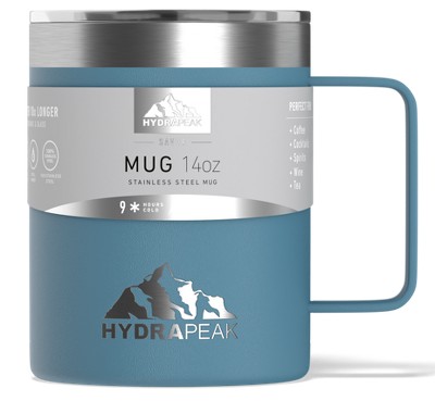 HydraPeak 14oz Stainless Steel Insulated Coffee Mug W/Slide Lid in