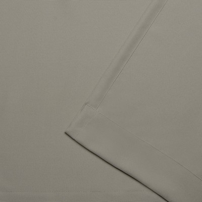 Taupe Light-Filtering Tab Top Indoor/Outdoor Curtain Panels, Set of 2