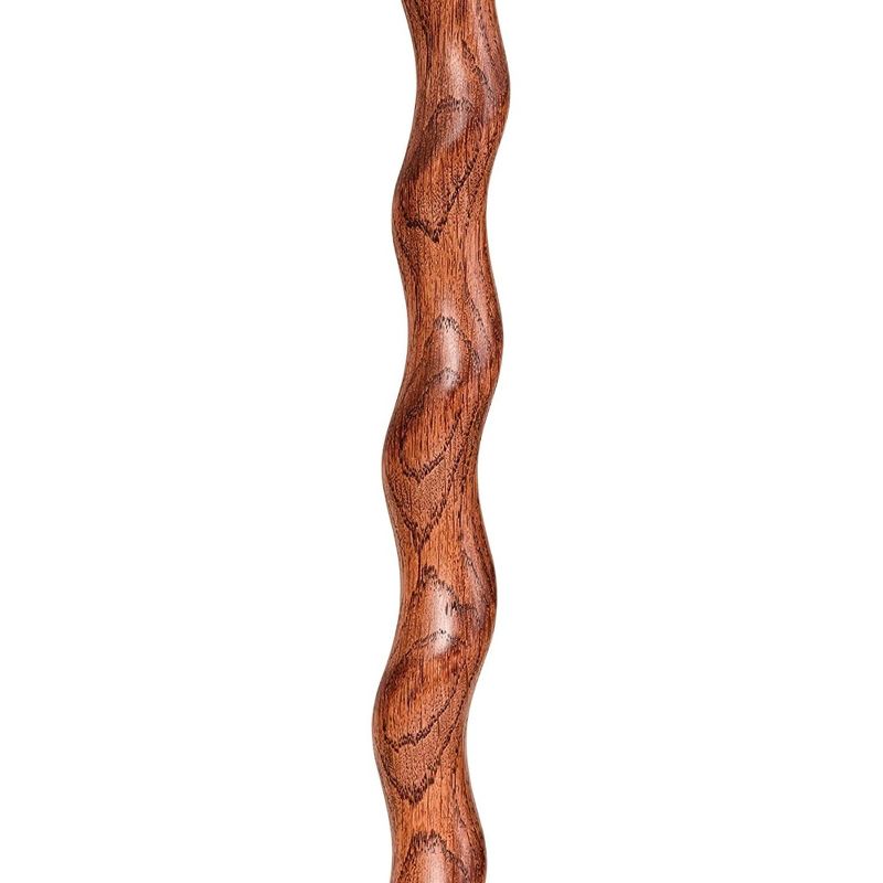 Brazos Twisted American Hardwood Wood T-Handle Cane 34 Inch Height, 4 of 9