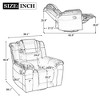 PU Manual Home Theater Recliner Chair with 360¡ã Swivel, Rocking Function and Wide Armrests for Living Room & Bedroom - 2 of 4