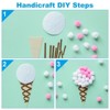 Unique Bargains Creative DIY Craft Decoration Home Art Supplies Pom Poms 0.8" - 4 of 4