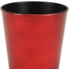 HomeRoots 5" Red Recycled Plastic Indoor Outdoor Round Nursery Pot - 3 of 3