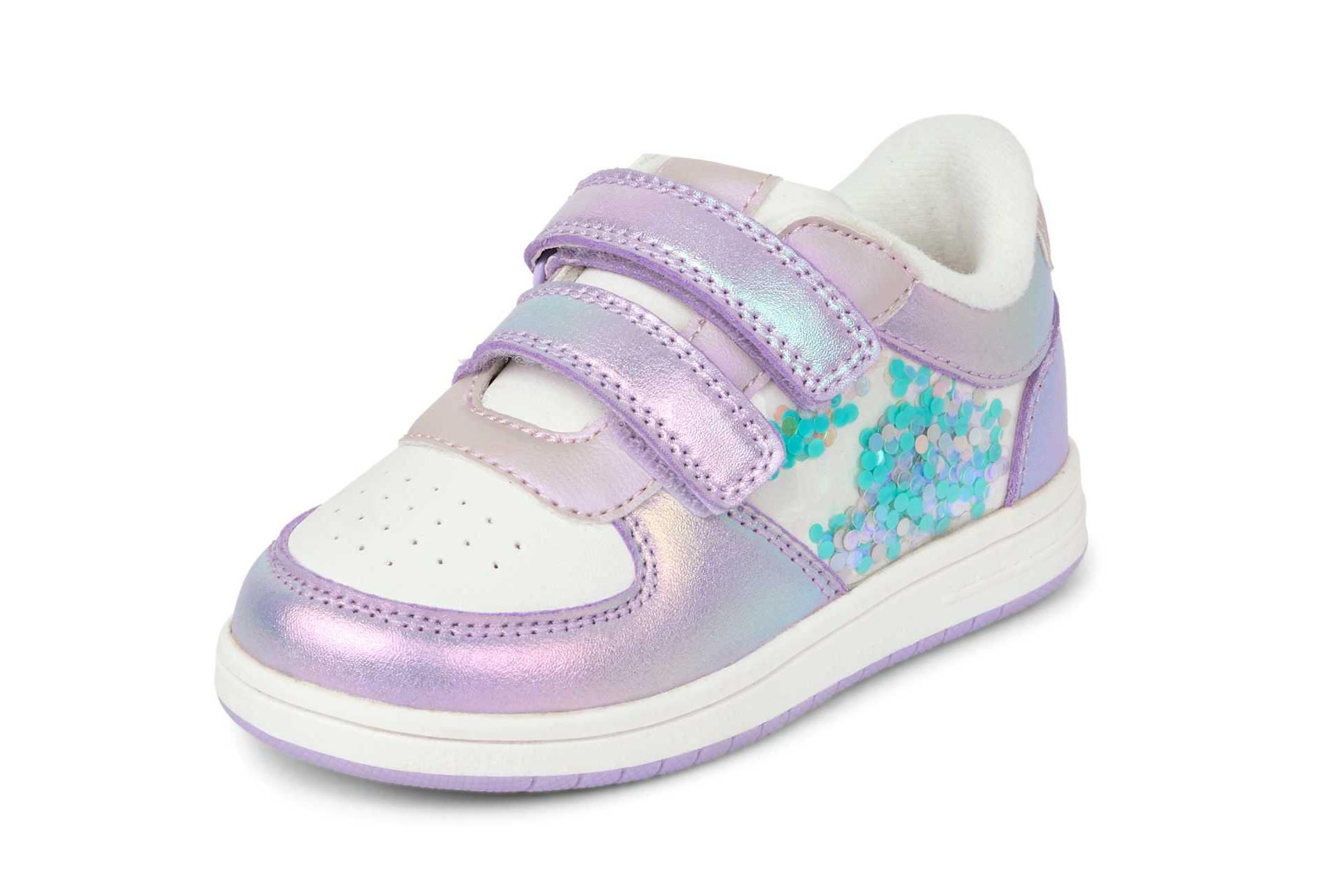 The Children's Place Toddler Girls Iridescent Shakey Low Top Sneakers