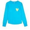 Memoi Girls Heart Graphic Trimmed Pocket Long Sleeve T-Shirt - 3 of 4