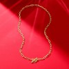 Pure Collection by Ross-Simons Italian 14kt Yellow Gold Paper Clip Link Toggle Necklace - 4 of 4