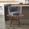 2Pcs Counter Height Bar Stools 26" Seat Height Swivel Counter Stools With Back Upholstered Barstools Household Furniture - 3 of 4