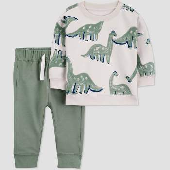 Carter's Just One You® Baby Boys' 2pc Dino Top & Pants Set - Green