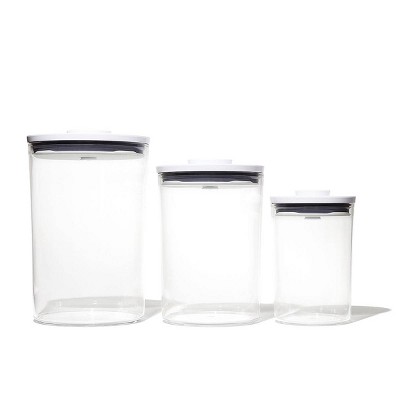 OXO Good Grips 3.3 qt. Medium Round POP Food Storage Container with  Airtight Lid 11283700 - The Home Depot