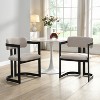 Christopher Knight Home Celica Modern Upholstered Dining Chairs (Set of 2), Black - 2 of 4