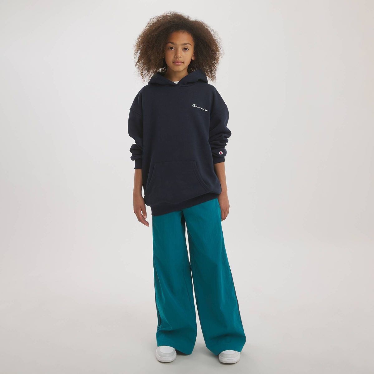 Champion Girls' Oversized Graphic Fleece Hoodie - thumbnail 8