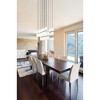 Cayden 17-Light Modern Chandelier - Dimmable, Damp Rated, 42" Linear Design - 2 of 4